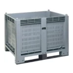 Παλετοκιβώτιο 1200x800x850 mm με 2 τραβέρσες διάτρητο για επαφή με τρόφιμα